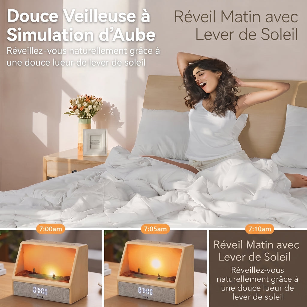Lumidoux - Lampe réveil intelligente avec simulation d’aube