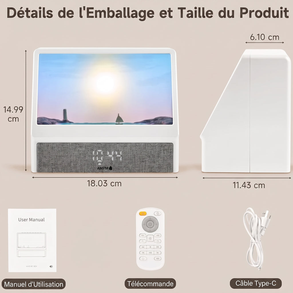 Lumidoux - Lampe réveil intelligente avec simulation d’aube